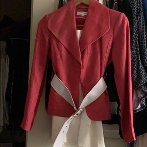Professional cute Blazer with white skirt!